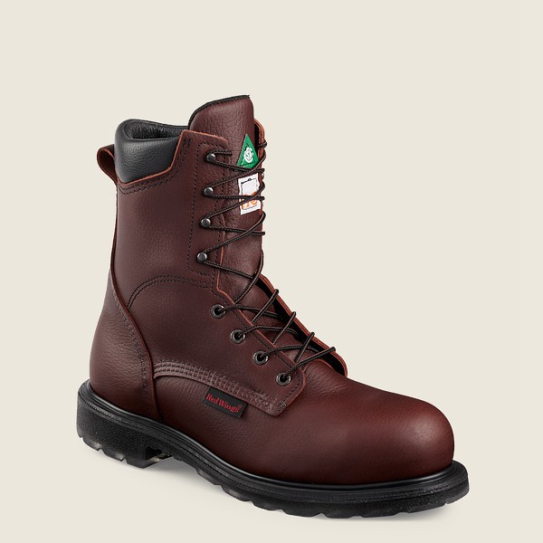 Red Wing Safety Bot Erkek - Supersole® 2.0 - 8-Inch Csa Toe - Bordo - 36JFEMCYB